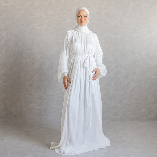 Aseel Dress in White