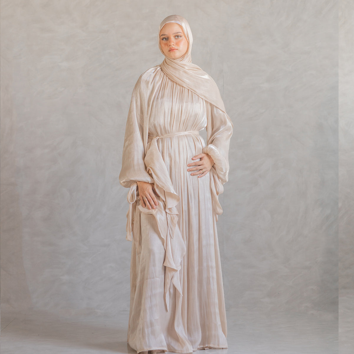 Aseel Dress in Beige