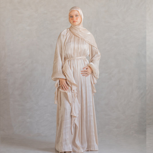 Aseel Dress in Beige
