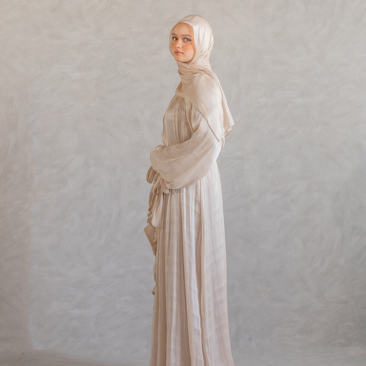 Aseel Dress in Beige