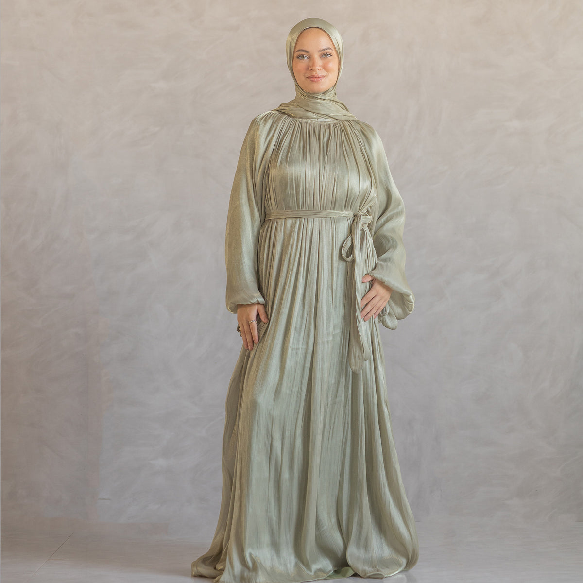 Aseel Dress in olive
