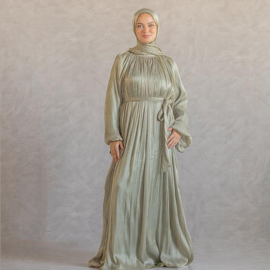 Aseel Dress in olive