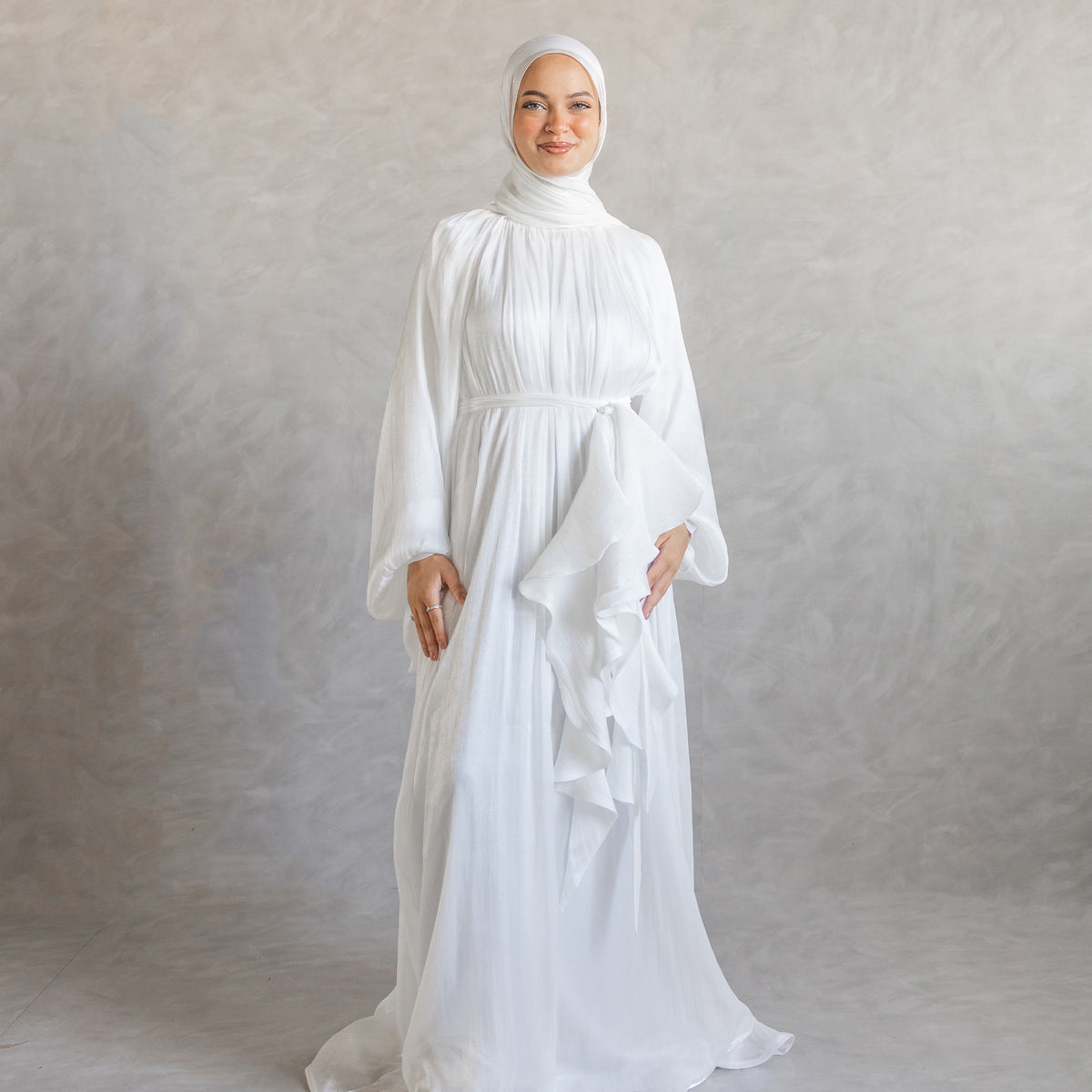 Aseel Dress in White