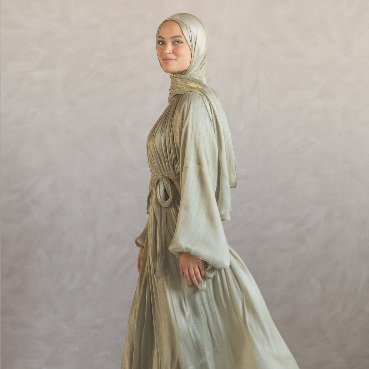 Aseel Dress in olive