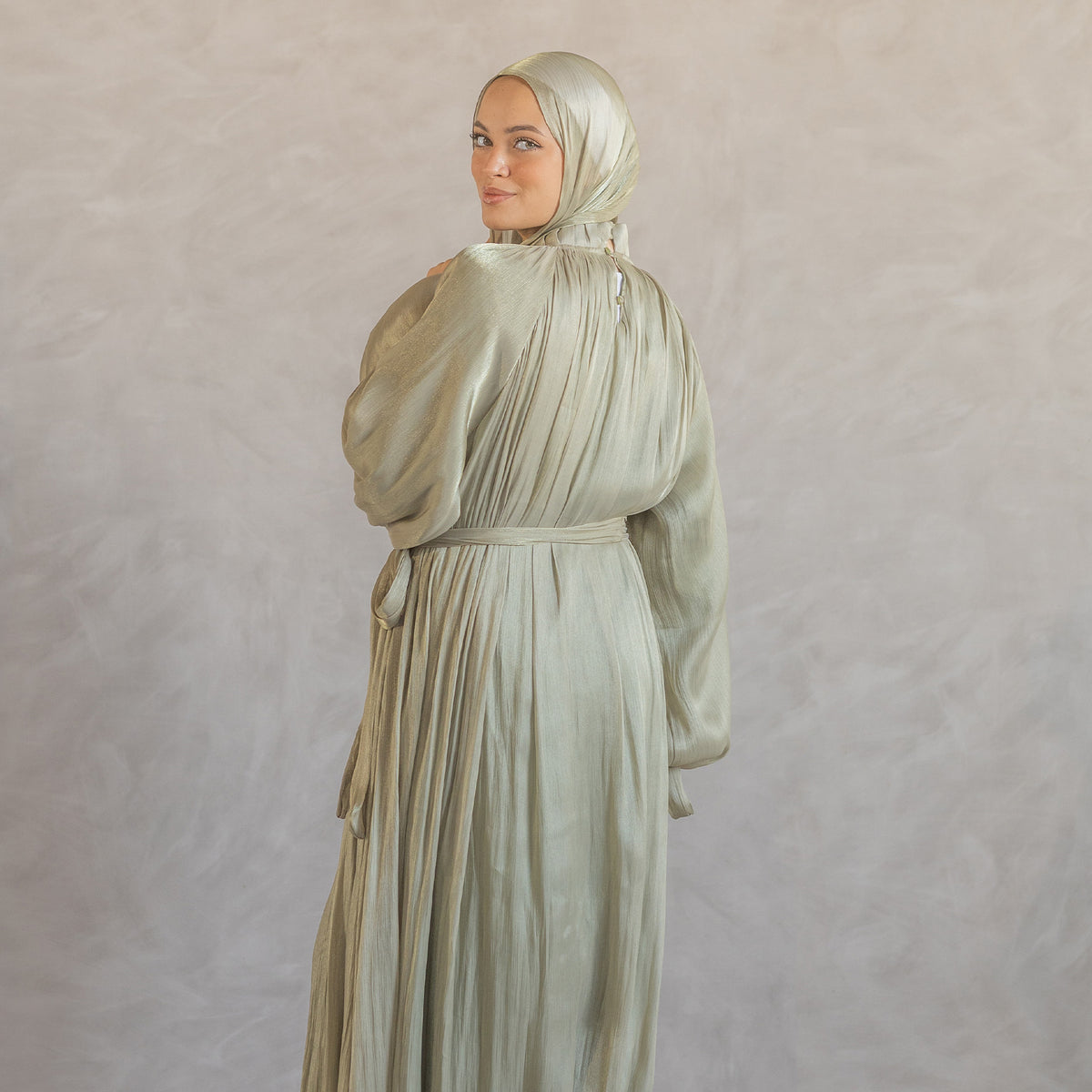 Aseel Dress in olive