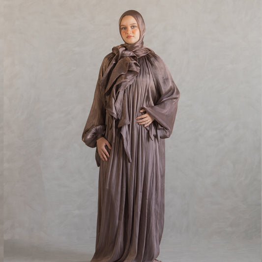 Aseel Dress in Brown