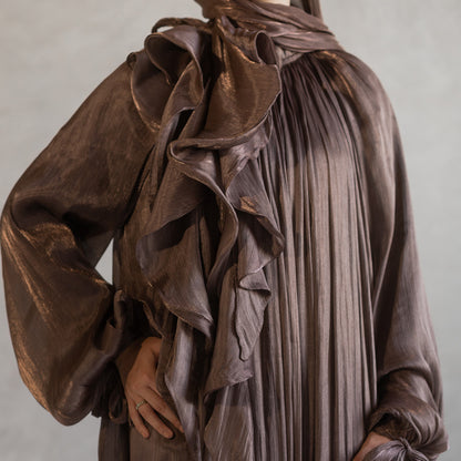 Aseel Dress in Brown