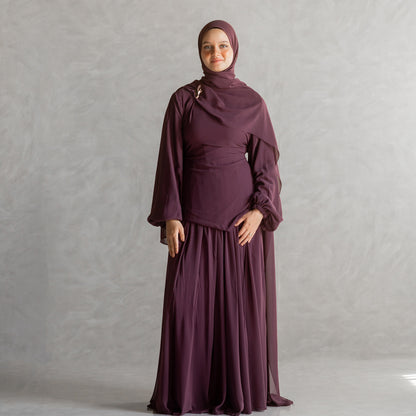 Rownaq Set in Maroon