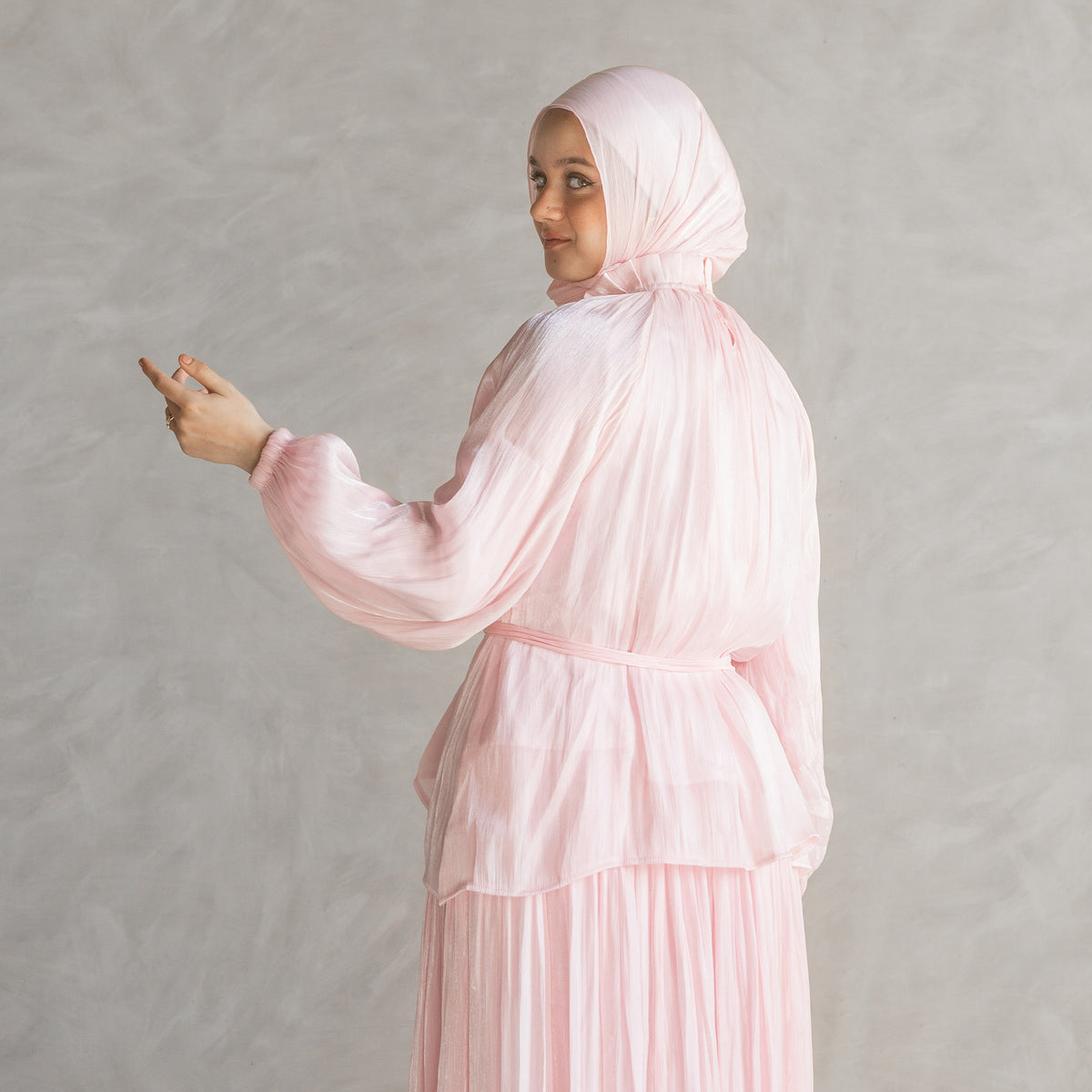 Sultana Set in Baby Pink
