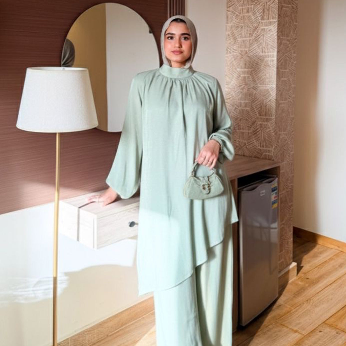 Mesk Set in Mint Green