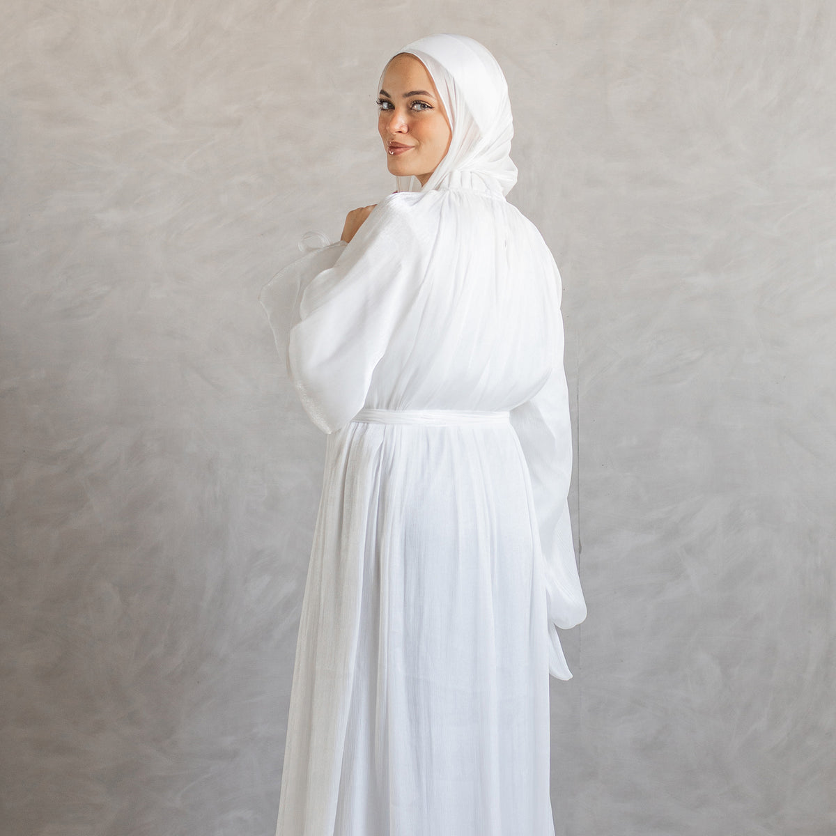Aseel Dress in White