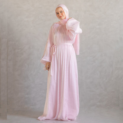Aseel Dress in Baby Pink